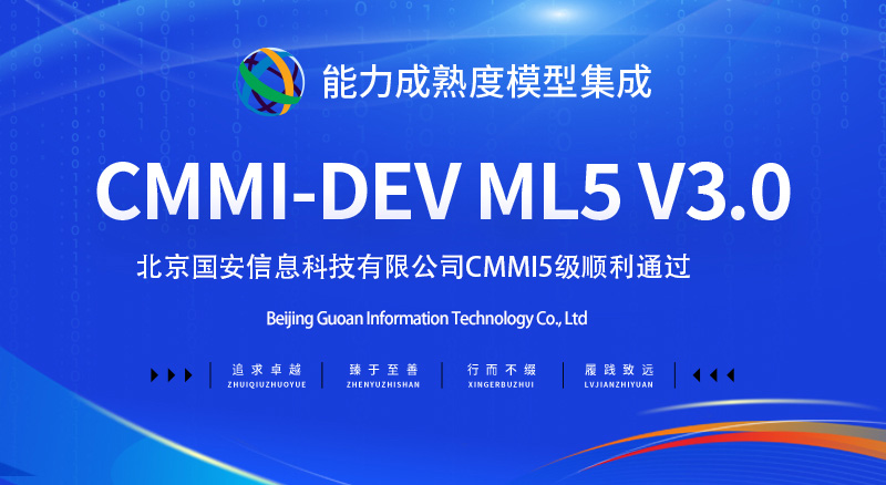 【贺】北京CMMI5级认证-北京国安信息科技有限公司